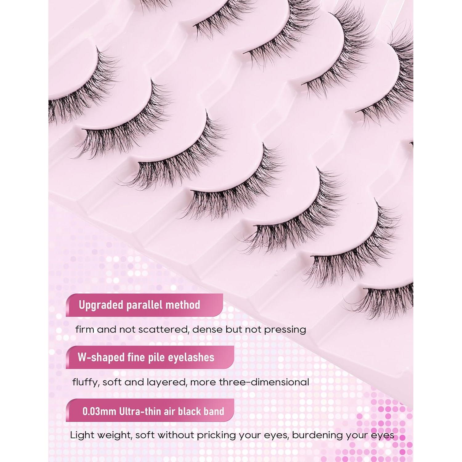 Pestañas Falsas Wispy Naturales Frihappy FRH-2 Reutilizables