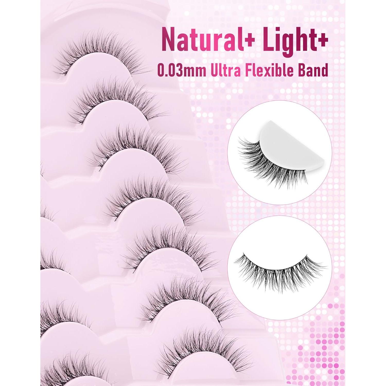 Pestañas Falsas Wispy Naturales Frihappy FRH-2 Reutilizables