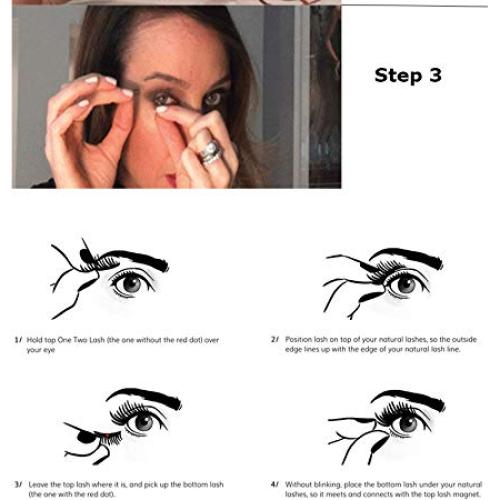 Pestañas Postizas Magnéticas HOYUJI 3D Reutilizables 4 Piezas