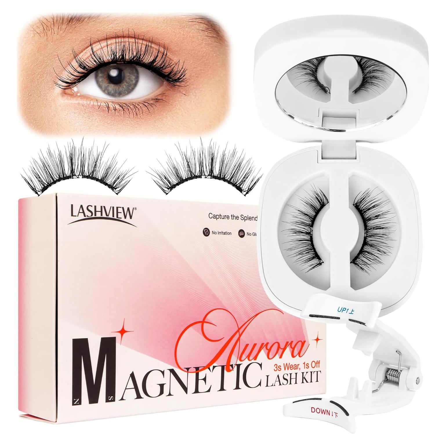 Pestañas Magnéticas LASHVIEW M01 Reutilizables Naturales