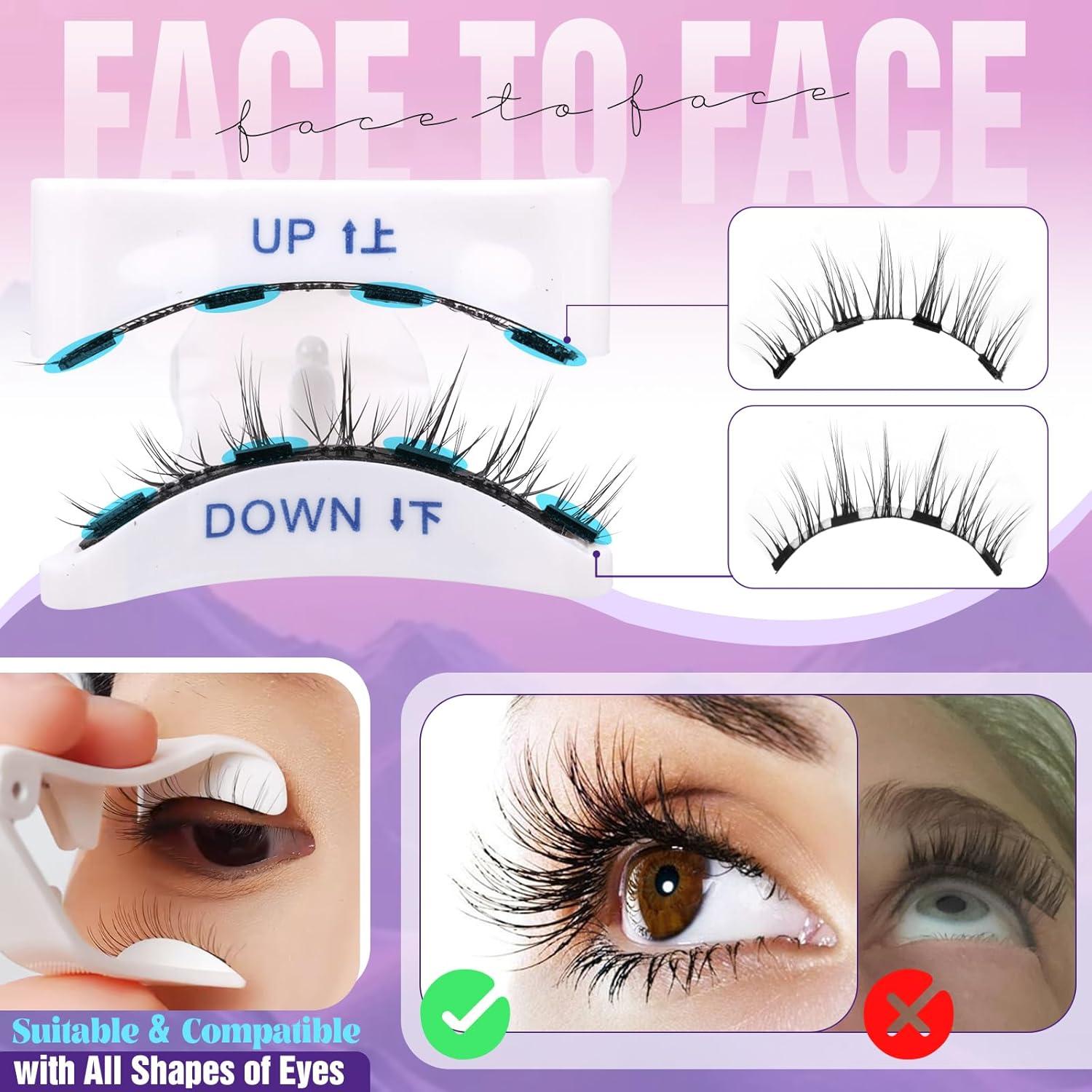 Pestañas Magnéticas Reutilizables Yawamica - 2 Estilos Naturales