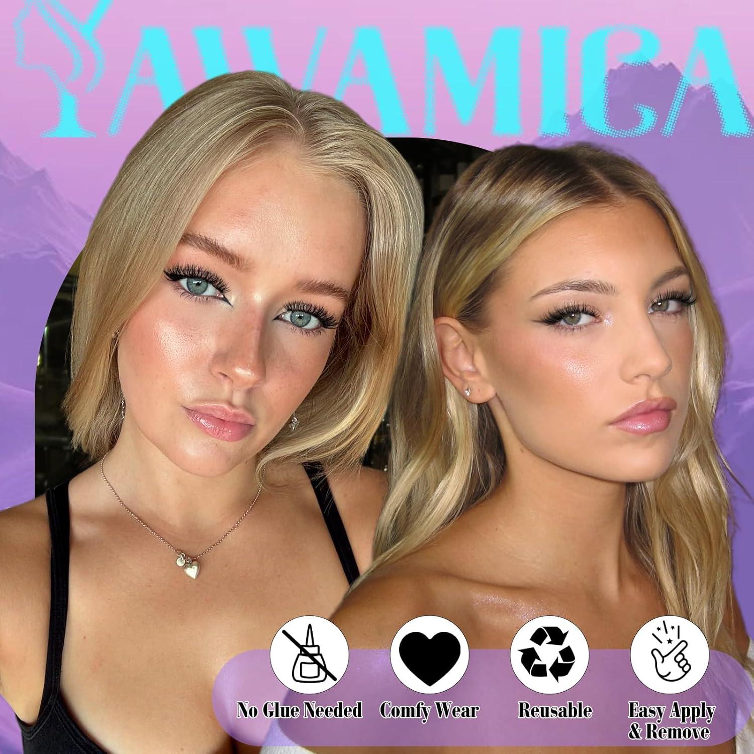 Pestañas Magnéticas Reutilizables Yawamica - 2 Estilos Naturales