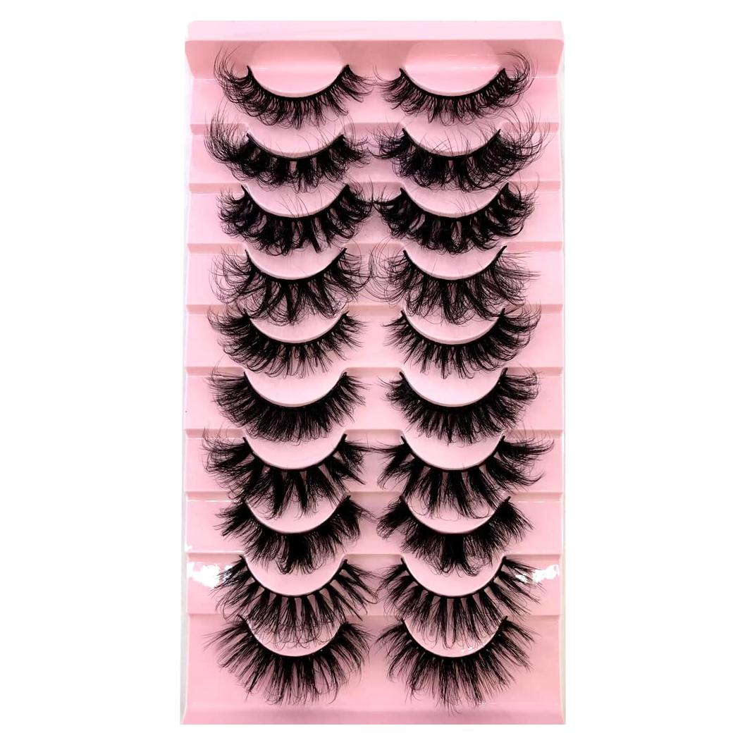 Pestañas Falsas 3D HBZGTLAD Visón Suave Estilo MX-3