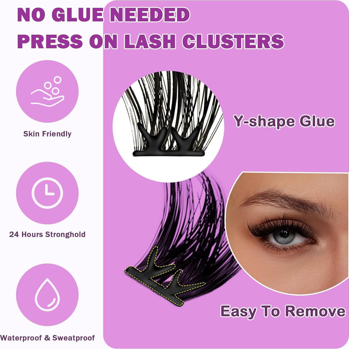 Kit de Pestañas Autoadhesivas Fablosslashes 80 Pcs Reutilizables