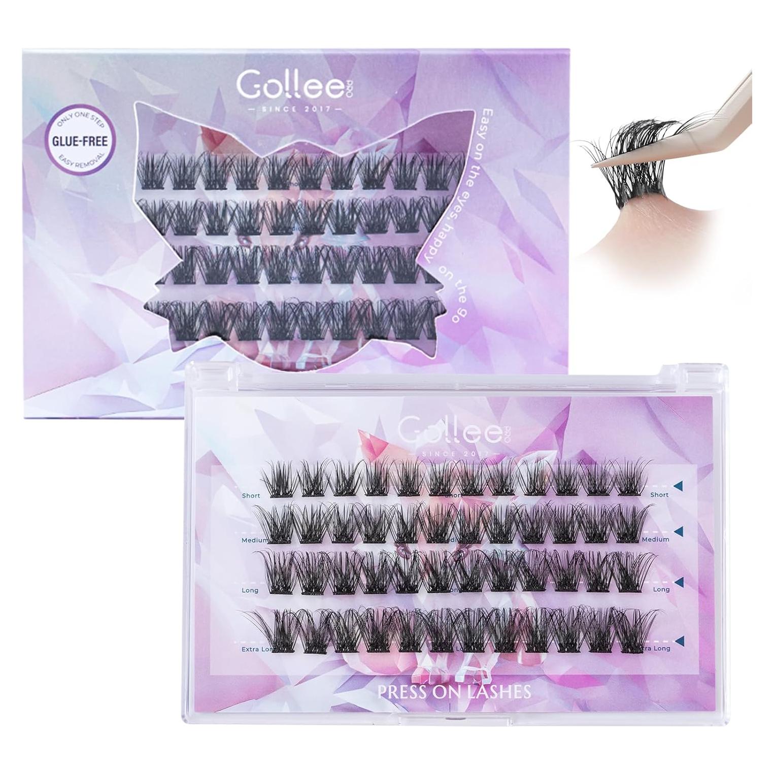 Pestañas Autoadhesivas GOLLEE DIY4D24 Reutilizables 16.1cm