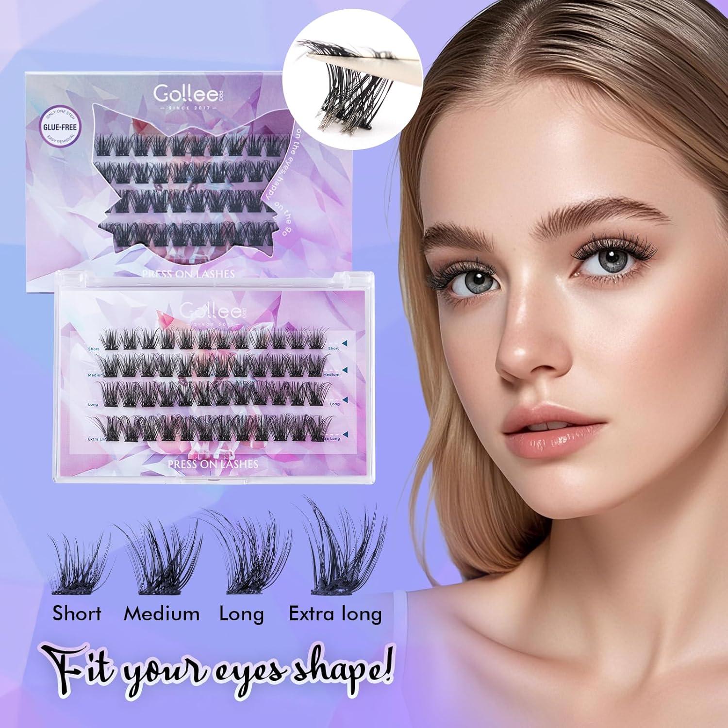 Pestañas Autoadhesivas GOLLEE DIY4D24 Reutilizables 16.1cm