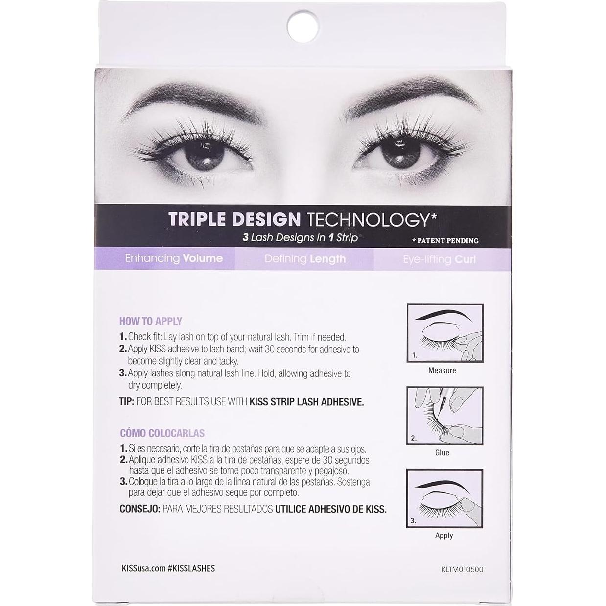 Pestañas Postizas KISS Lash Couture Bombshell 14 mm - 4 Pares