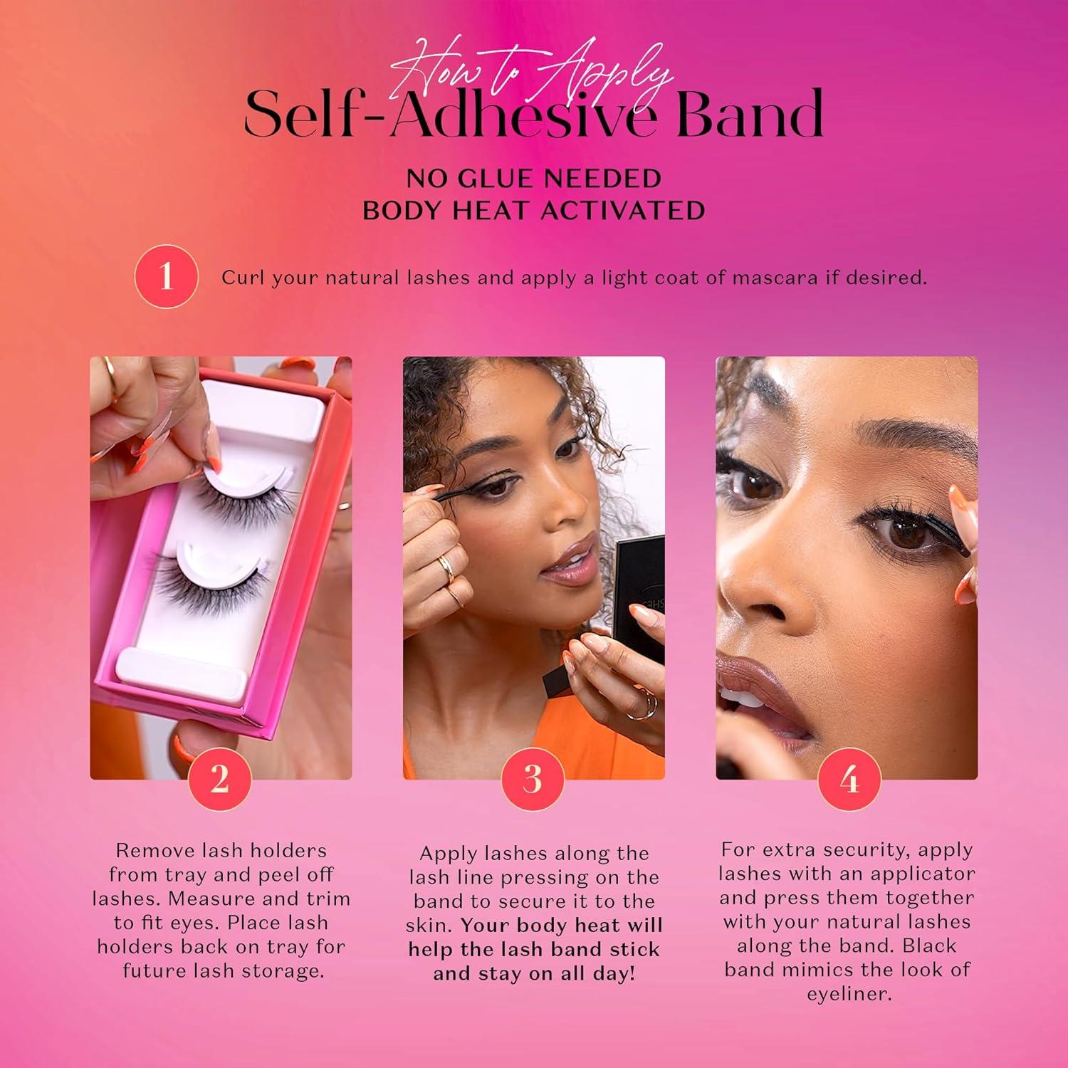 Pestañas Autoadhesivas 3D Lilly Lashes MoneyMaker - Reutilizables