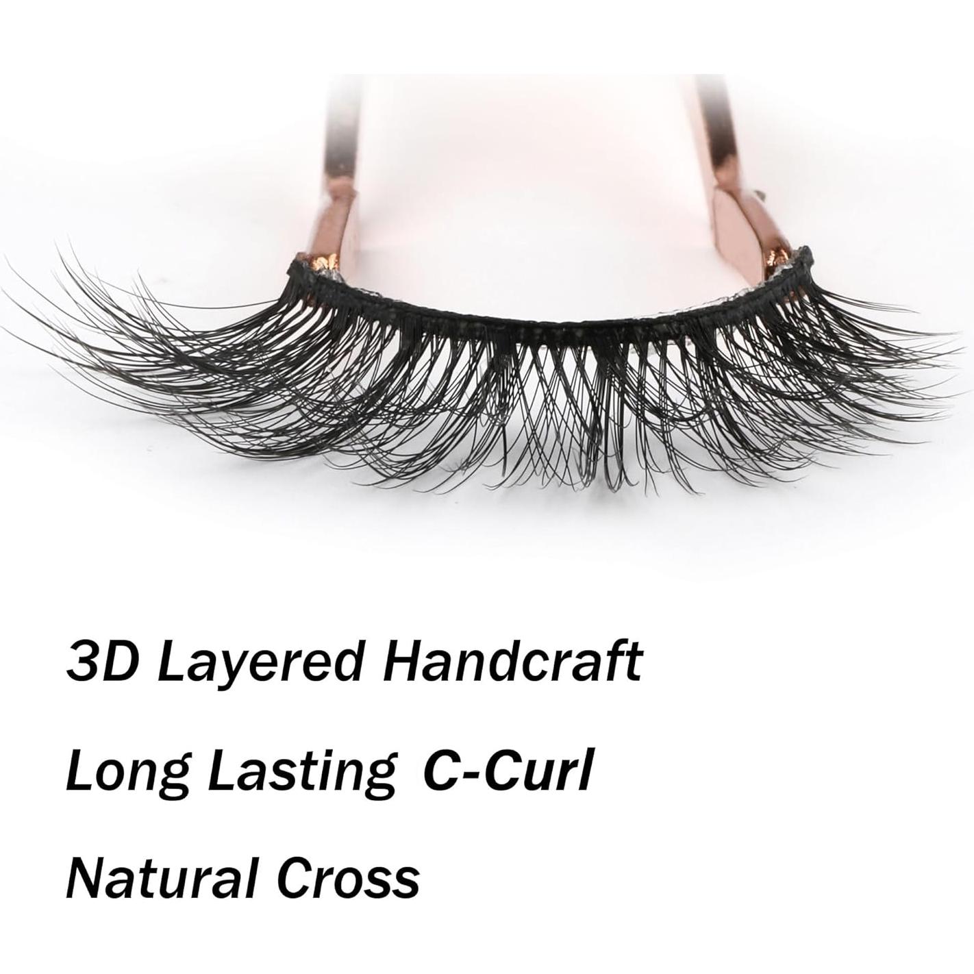 Pestañas Postizas 14mm Kiromiro Ojos de Gato 3D Naturales