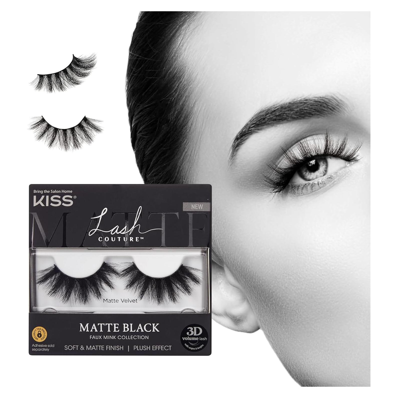 Pestañas Postizas KISS Lash Couture Terciopelo Mate 16mm
