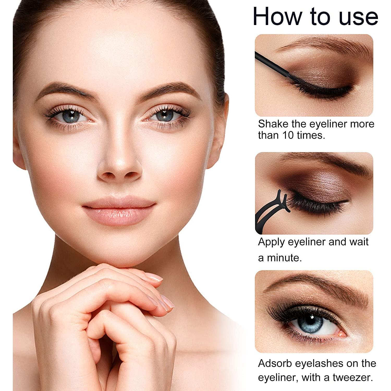 Kit de Pestañas Magnéticas Alcastar - 10 Pares + Delineador