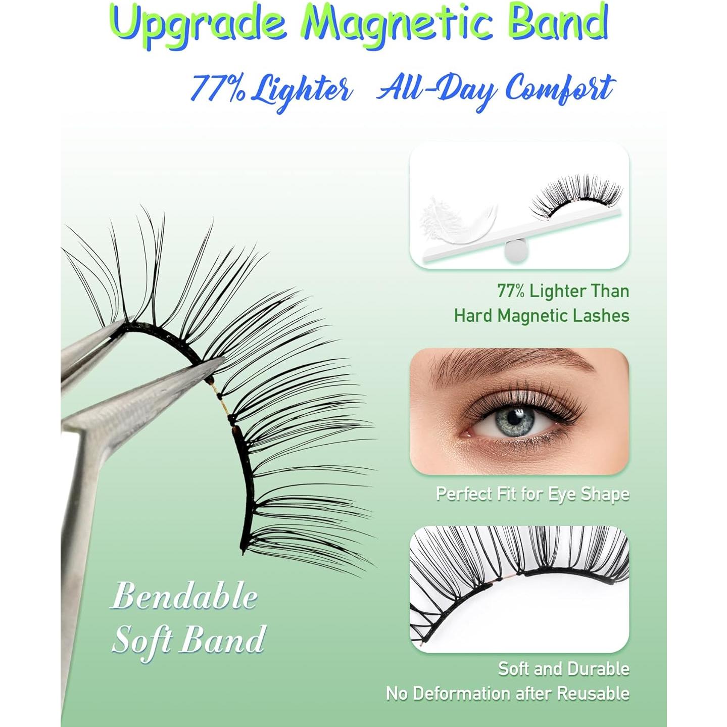 Pestañas Magnéticas Obeyalash con Aplicador - Reutilizables y Ligeras