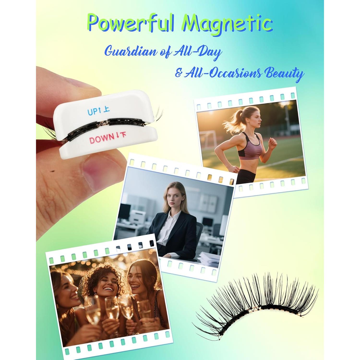 Pestañas Magnéticas Obeyalash con Aplicador - Reutilizables y Ligeras