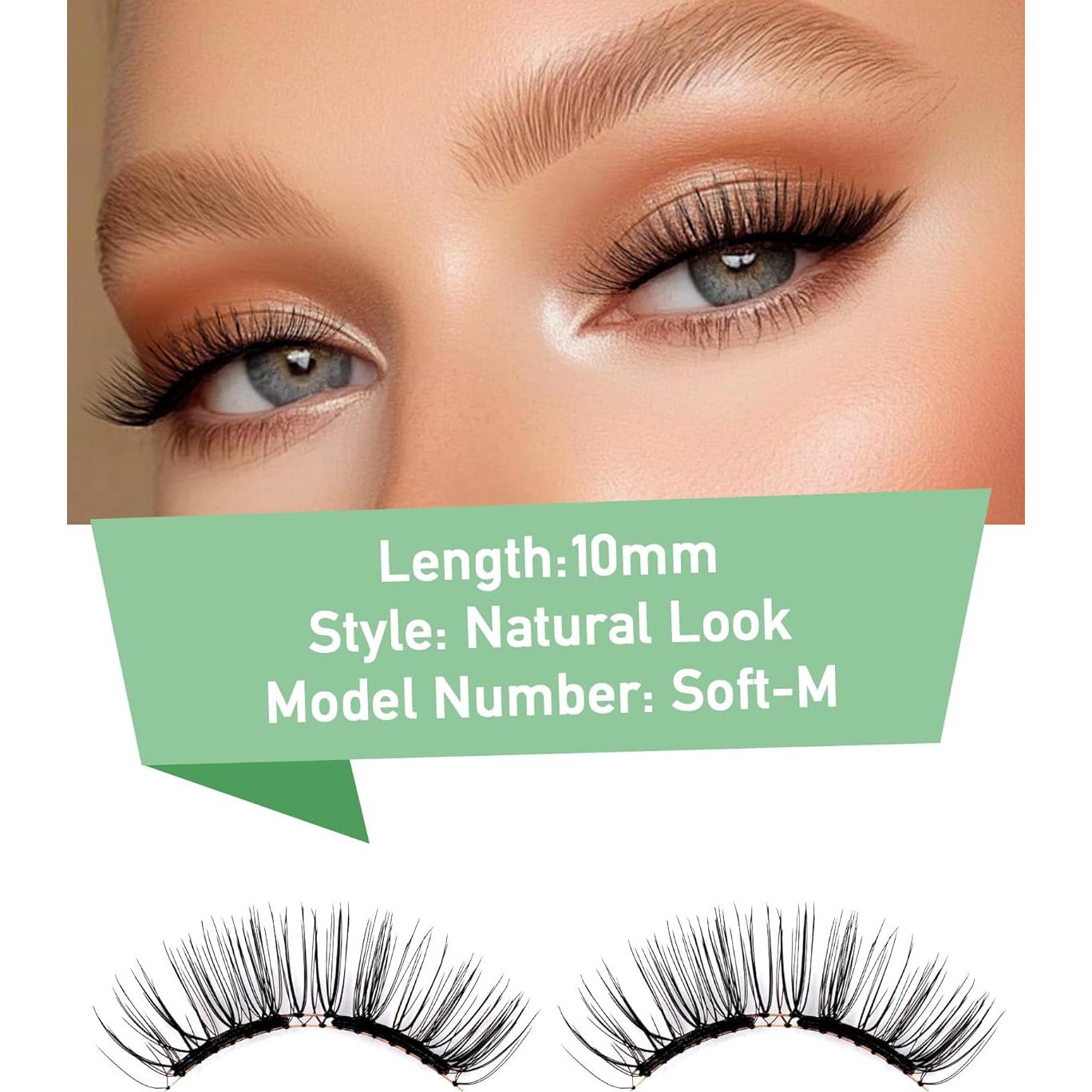 Pestañas Magnéticas Obeyalash con Aplicador - Reutilizables y Ligeras