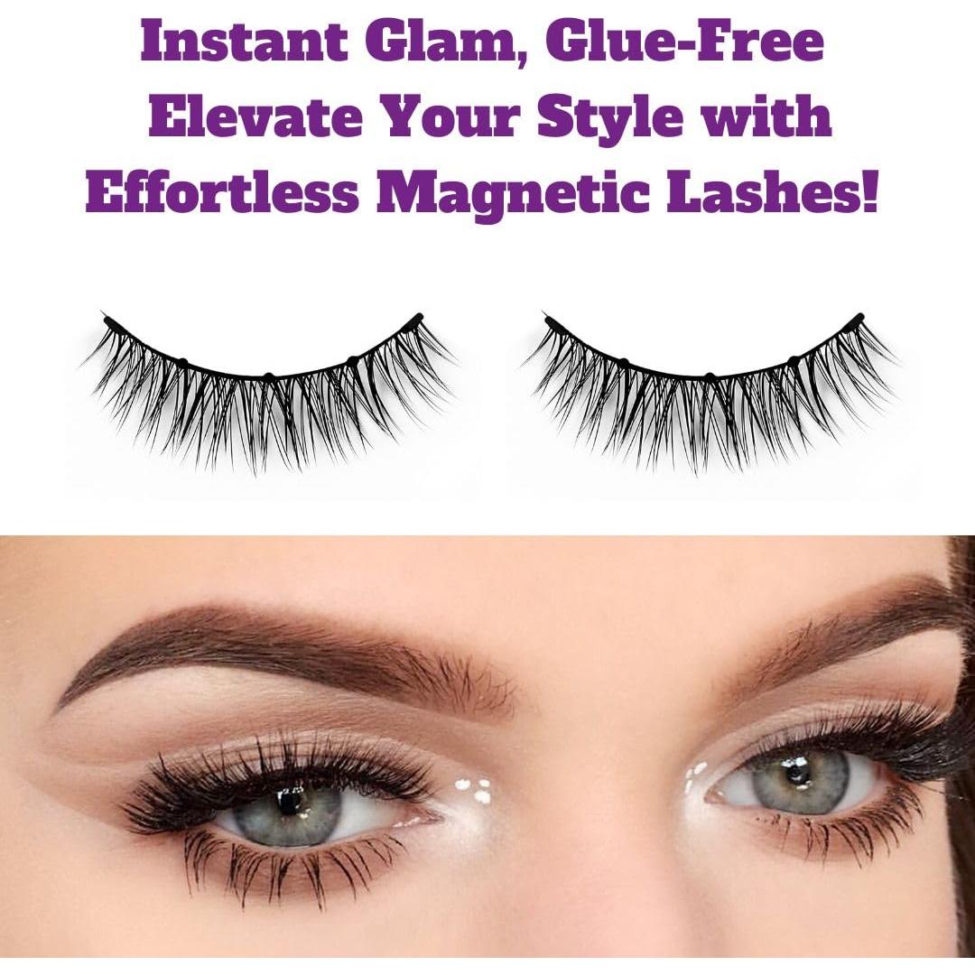 Kit de Pestañas Magnéticas Natty Society - Reutilizables y Sin Pegamento