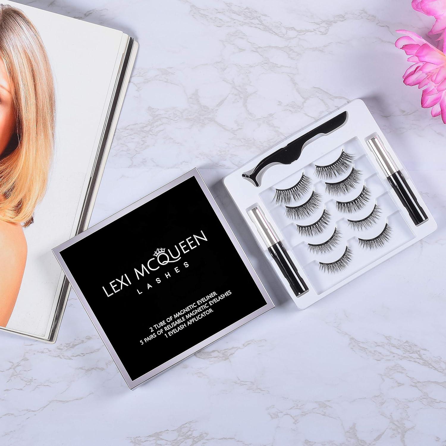 Pestañas Postizas Magnéticas Genérico - Kit 5 Pares Reutilizables