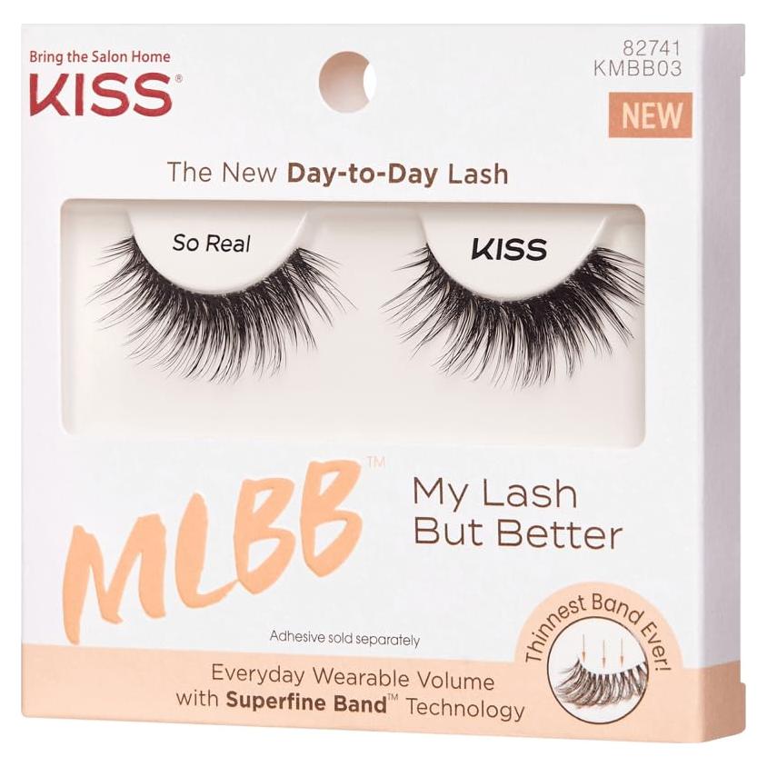 Pestañas Postizas KISS Mis Pestañas Pero Mejor 12 mm Reutilizables