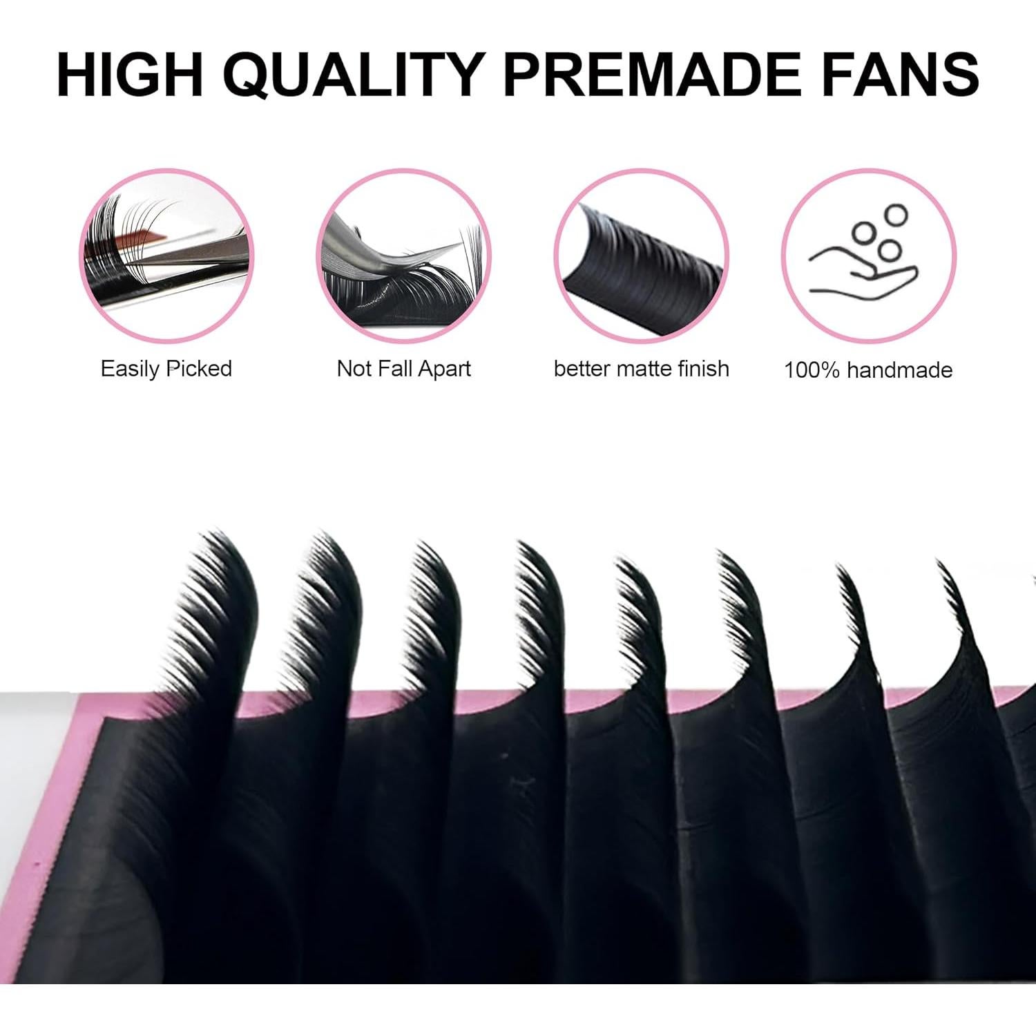 Extensiones de Pestañas Clásicas FAIRYTIS 8-16mm Autoadhesivas