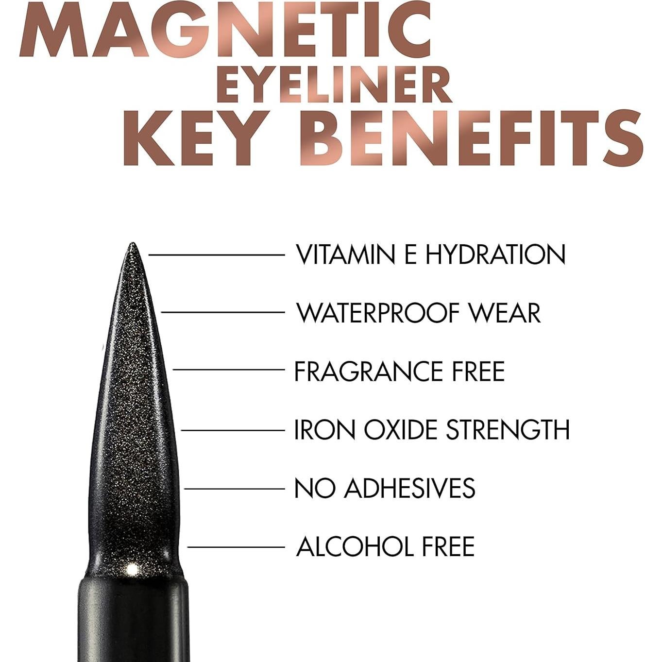 Kit de Pestañas Magnéticas Sassy MoxieLash - Delineador Líquido Mini