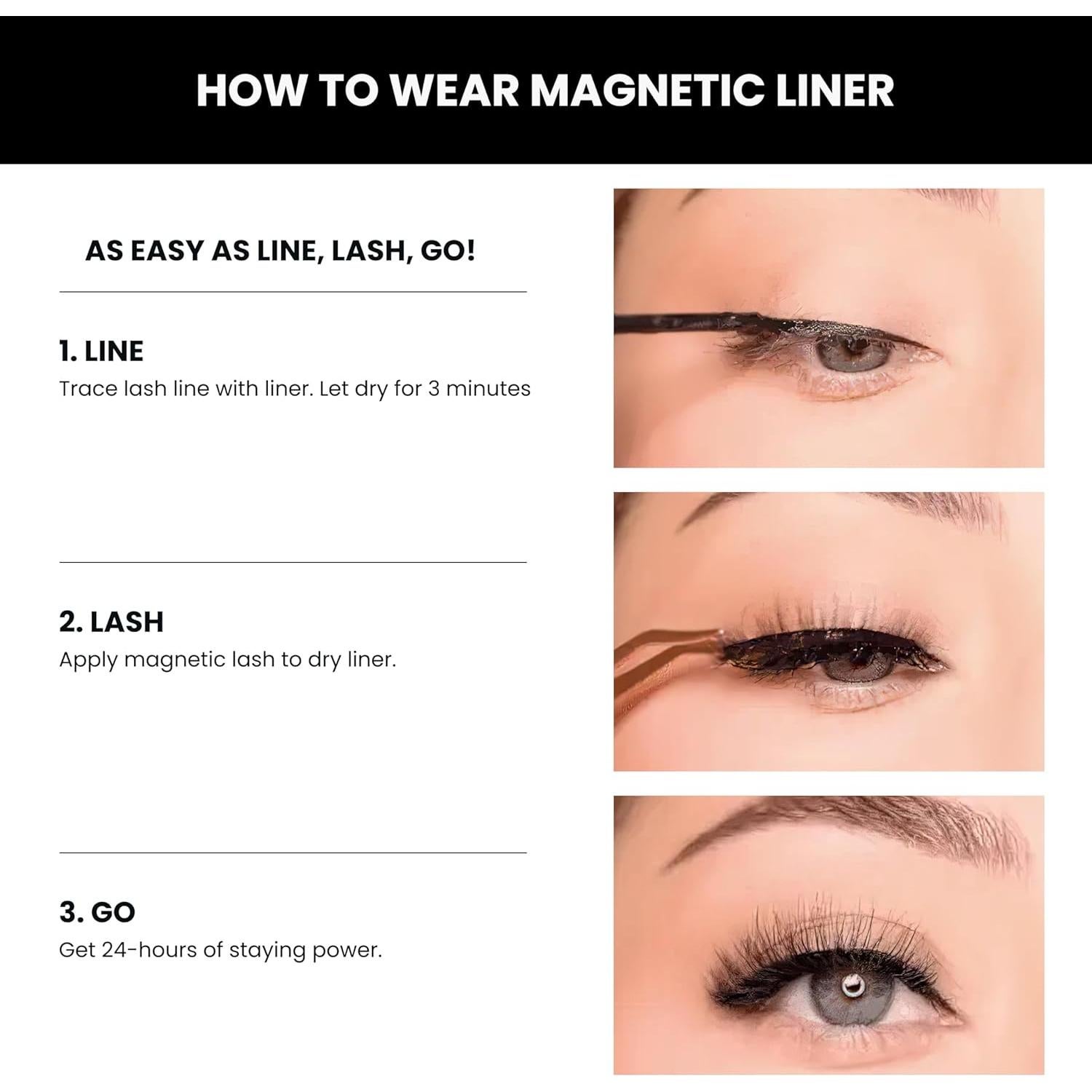 Eyeliner Magnético MoxieLash - Liner Premium para Pestañas
