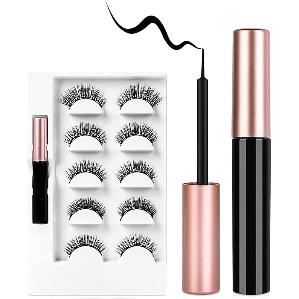 Kit de Pestañas Magnéticas AOMIG con Delineador Impermeable