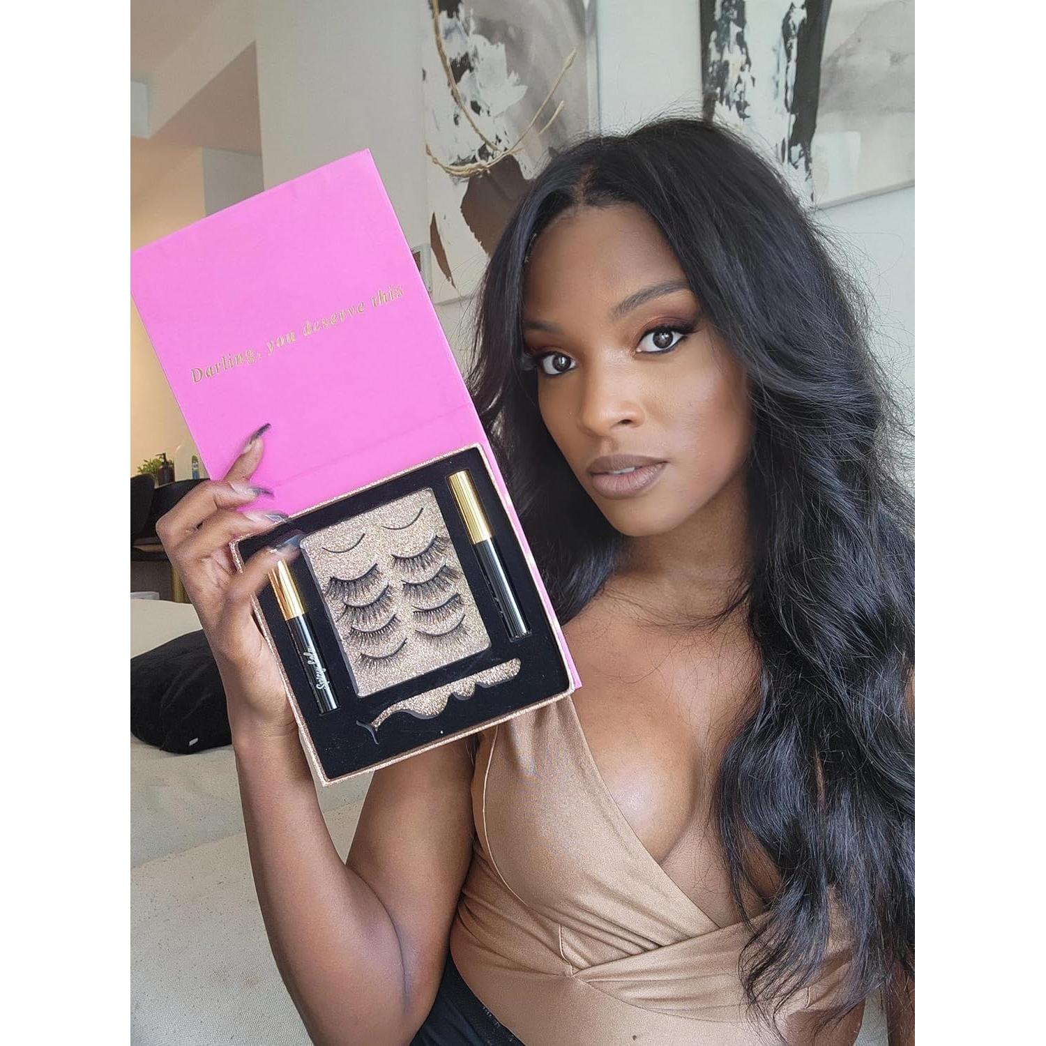 Pestañas Magnéticas Cat Eye Spicy Lola - Reutilizables y Veganas