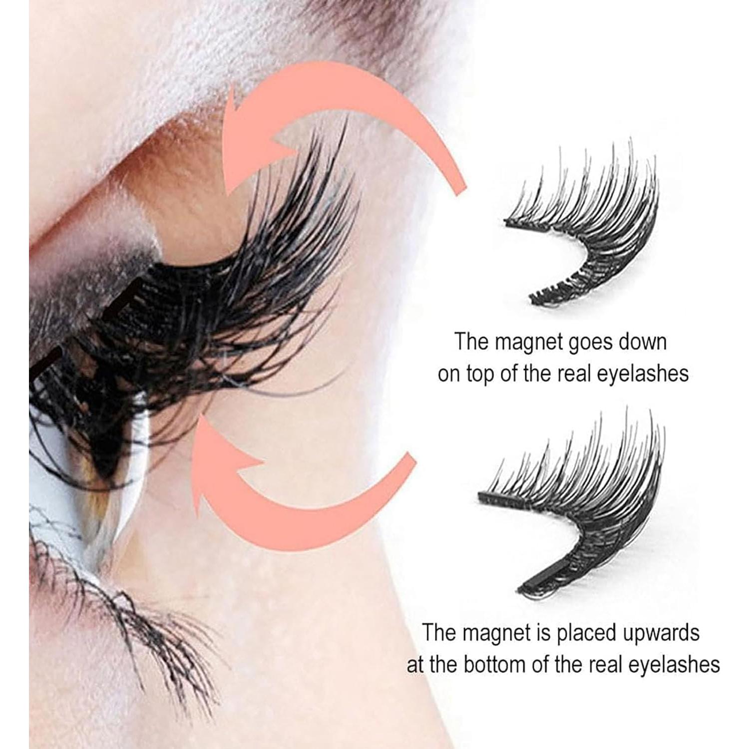 Pestañas Magnéticas Reutilizables LCQSHENG - Sin Pegamento