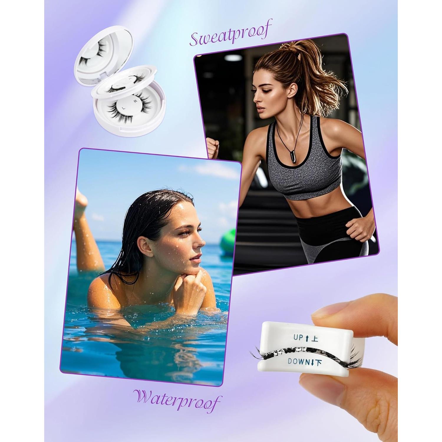 Pestañas Magnéticas LZM Look Natural 2 Pares Reutilizables