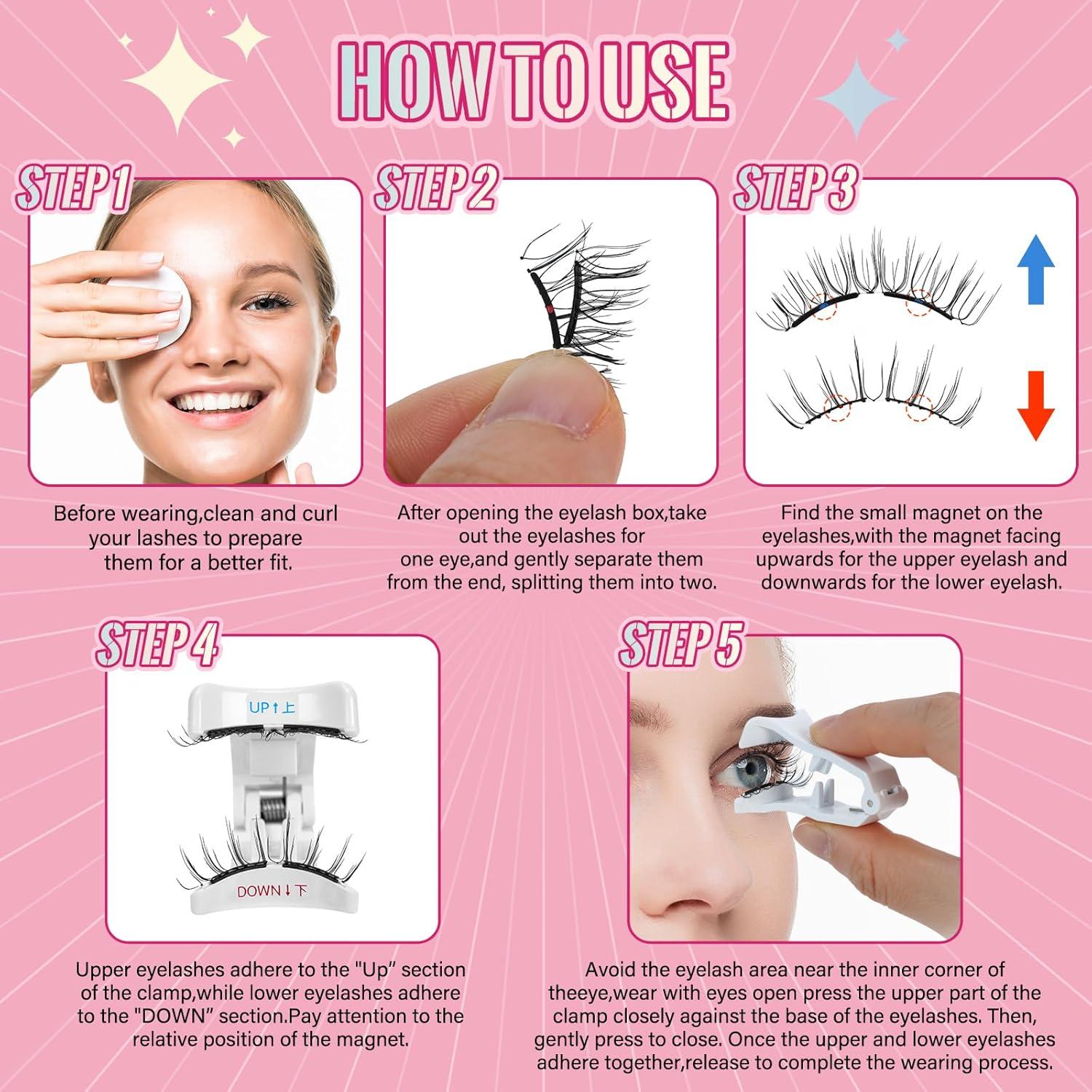 Pestañas Magnéticas Suaves PRO LASHBEAUTY - 1 Par Frisky