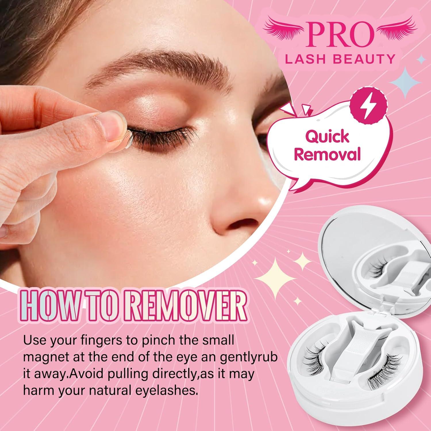 Pestañas Magnéticas Suaves PRO LASHBEAUTY - 1 Par Frisky