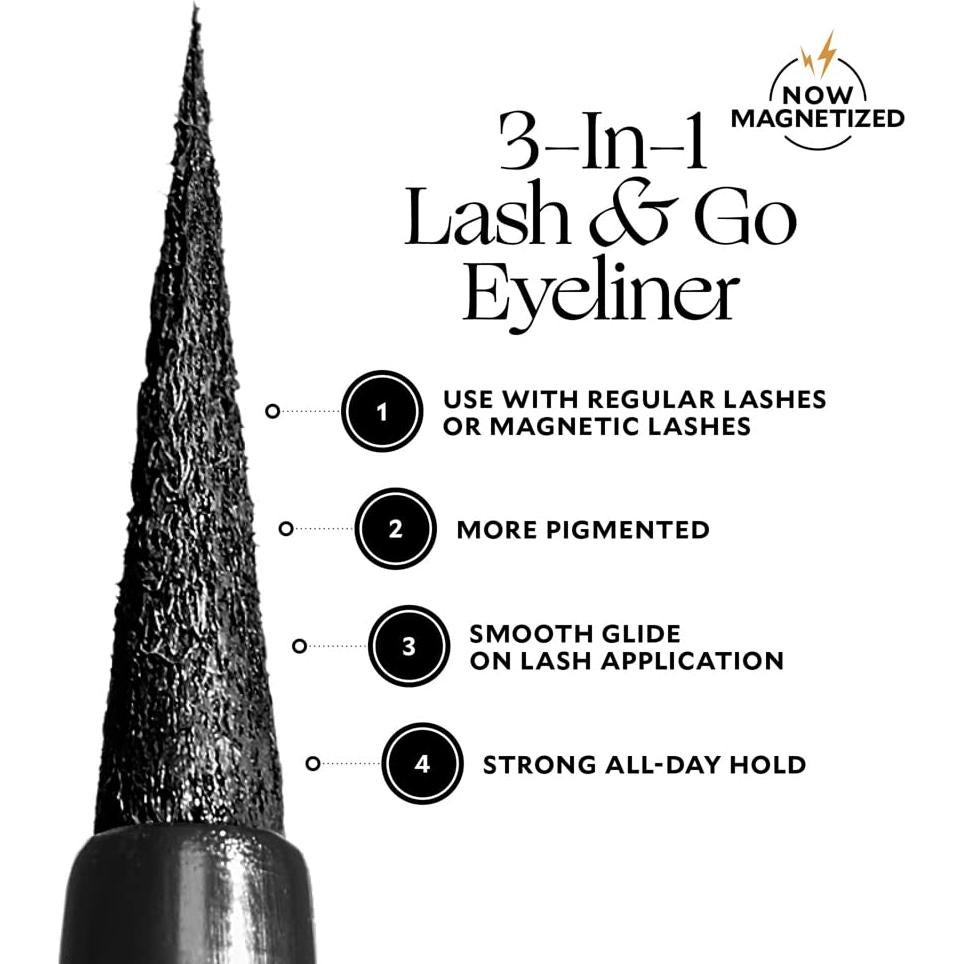 Eyeliner Magnético Velour Lash & Go 3 en 1 3.5 ml Negro