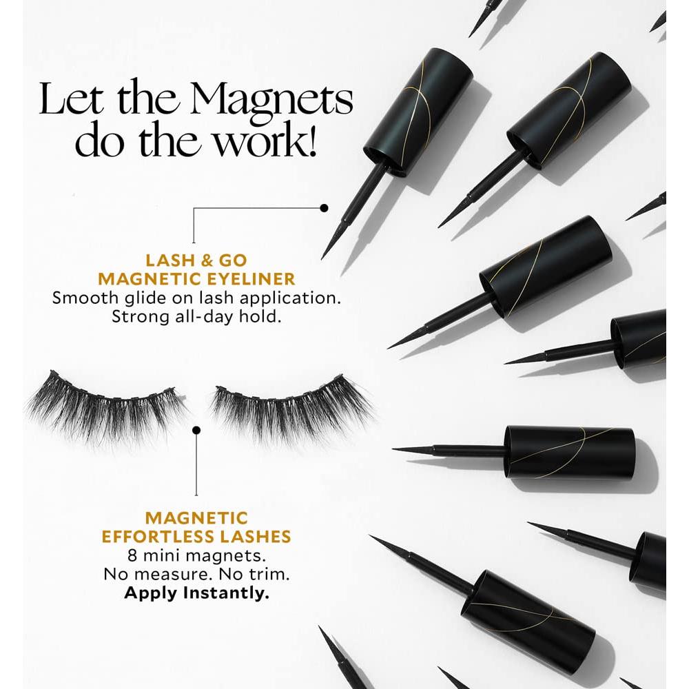 Eyeliner Magnético Velour Lash & Go 3 en 1 3.5 ml Negro