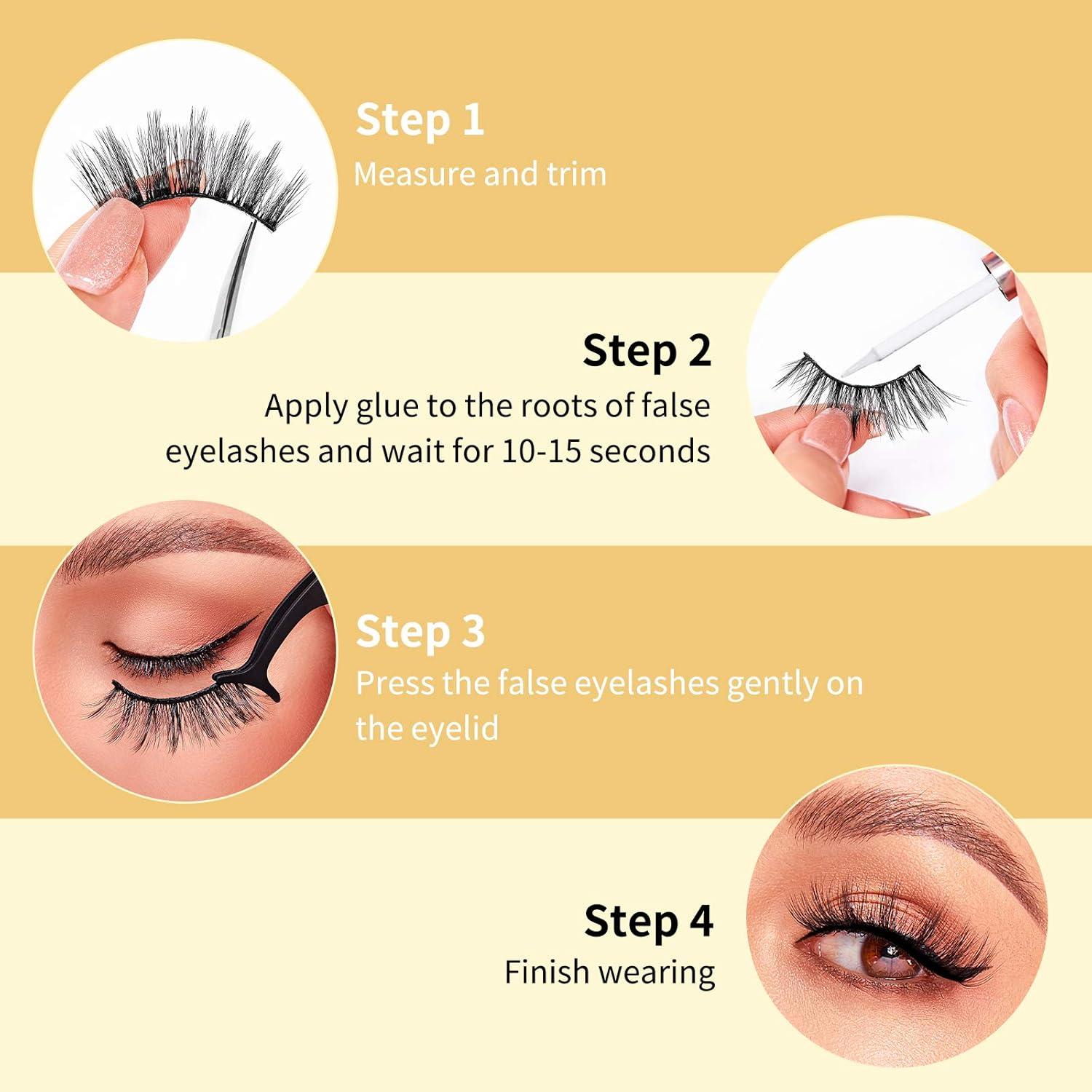 Pestañas Postizas DYSILK 5 Pares 6D Visón Natural 15-18mm