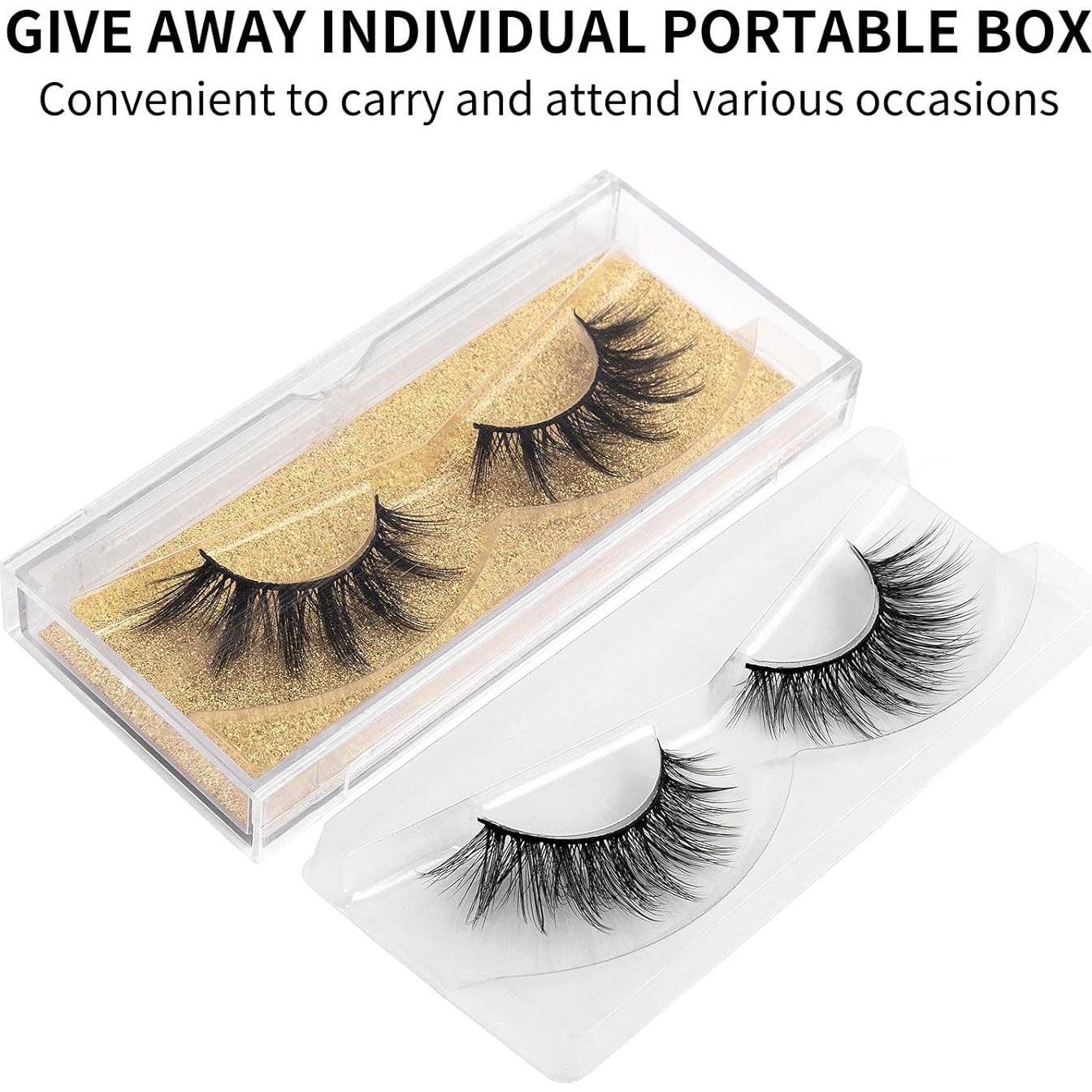 Pestañas Postizas DYSILK 5 Pares 6D Visón Natural 15-18mm