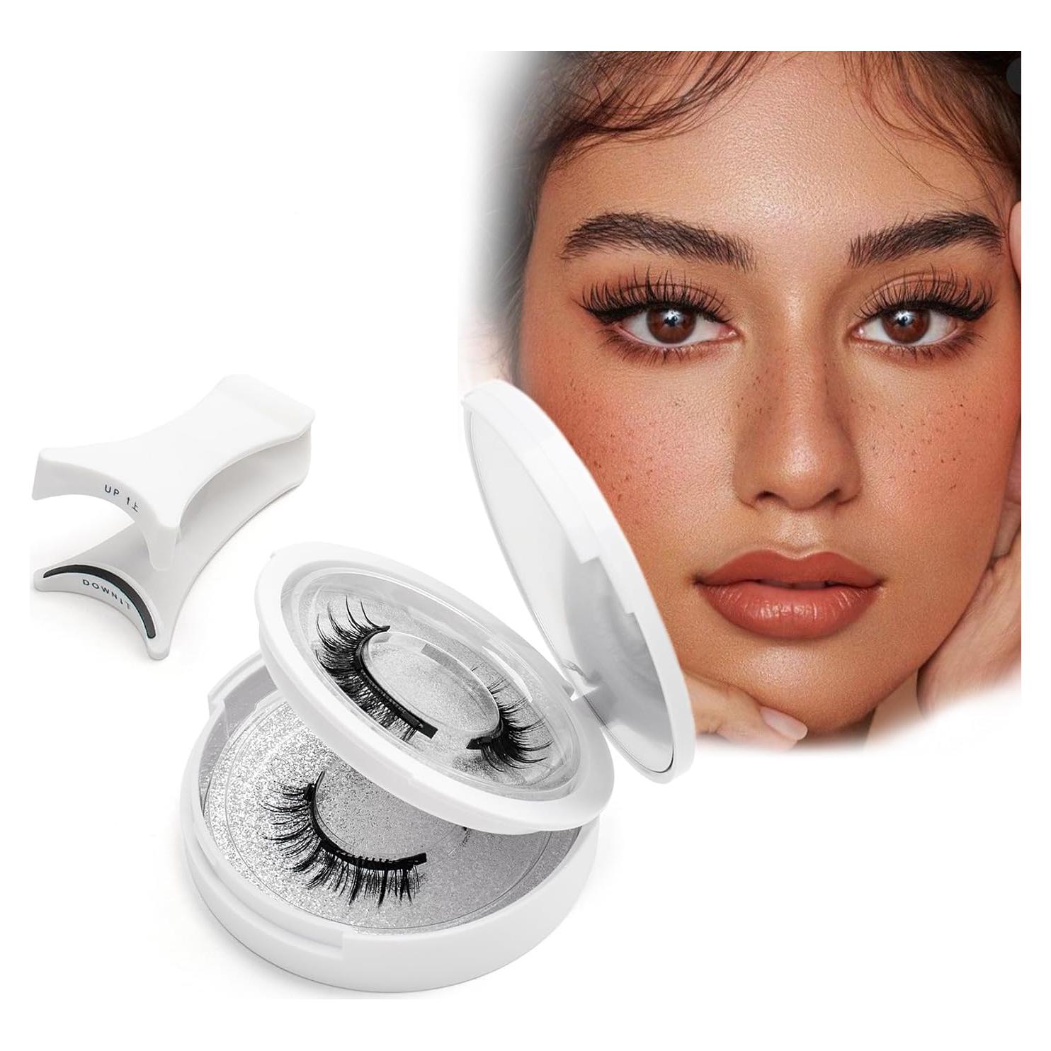 Pestañas Magnéticas 3D HDJCCY, Reutilizables, 2 Pares con Aplicador