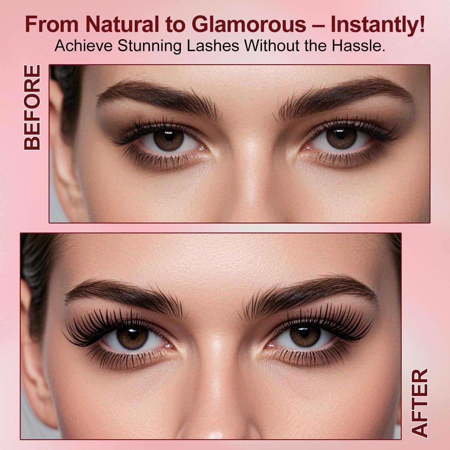 Kit de Pestañas Postizas Magnéticas Bestever-US con Delineador