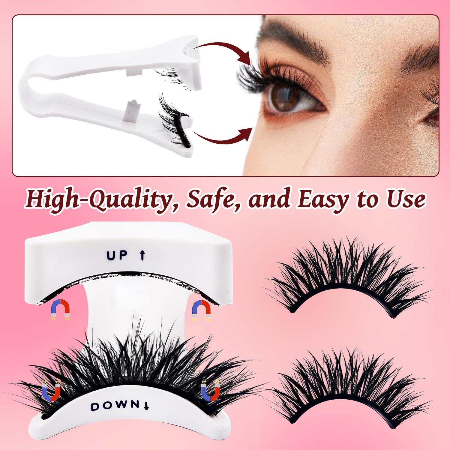 Kit de Pestañas Postizas Magnéticas Bestever-US con Delineador