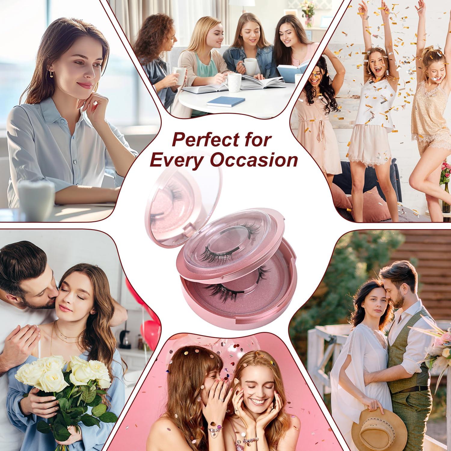 Kit de Pestañas Postizas Magnéticas Bestever-US con Delineador