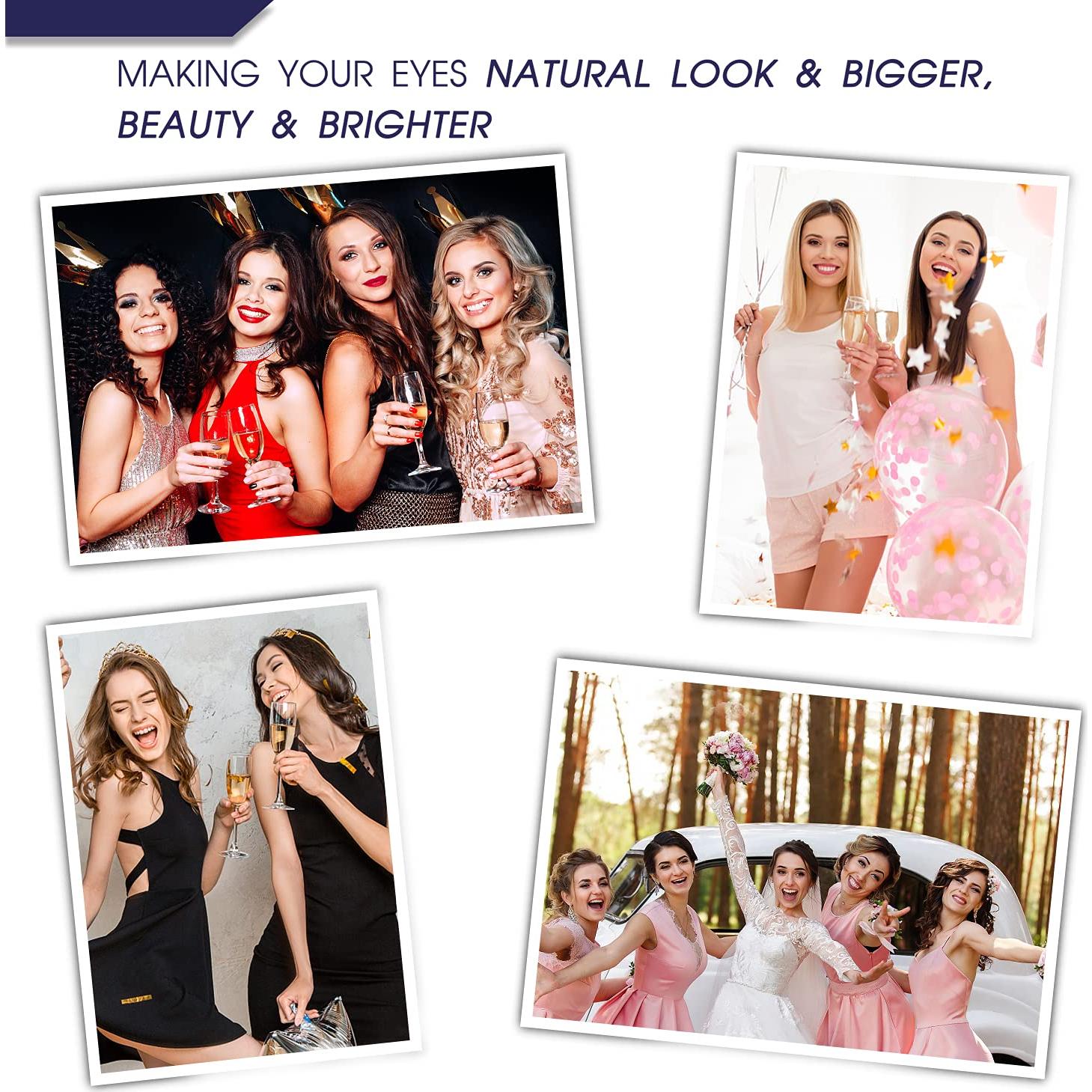 Kit de Pestañas Magnéticas 3D 7C SevenCrown - 10 Pares Reutilizables