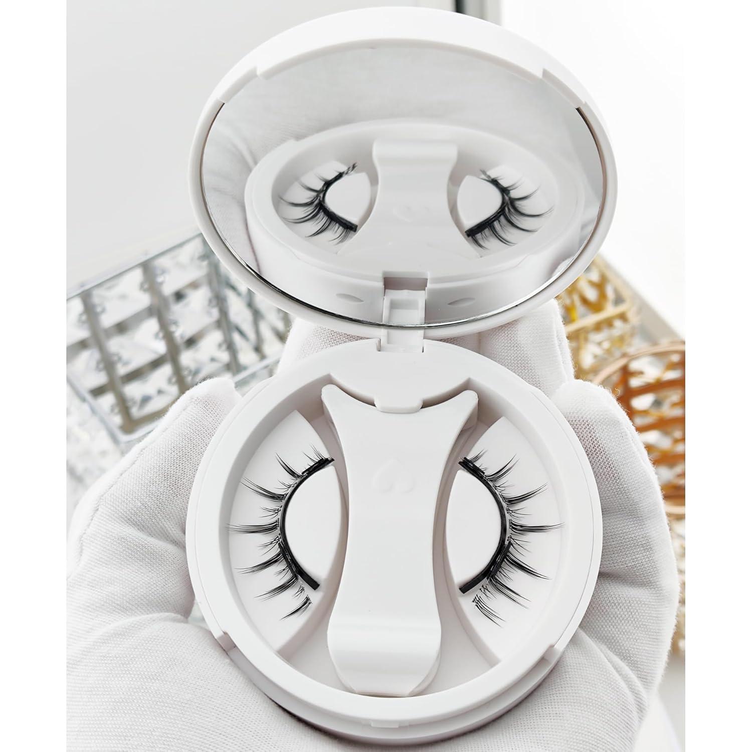 Juego de Pestañas Magnéticas Reutilizables Look Natural 1PC