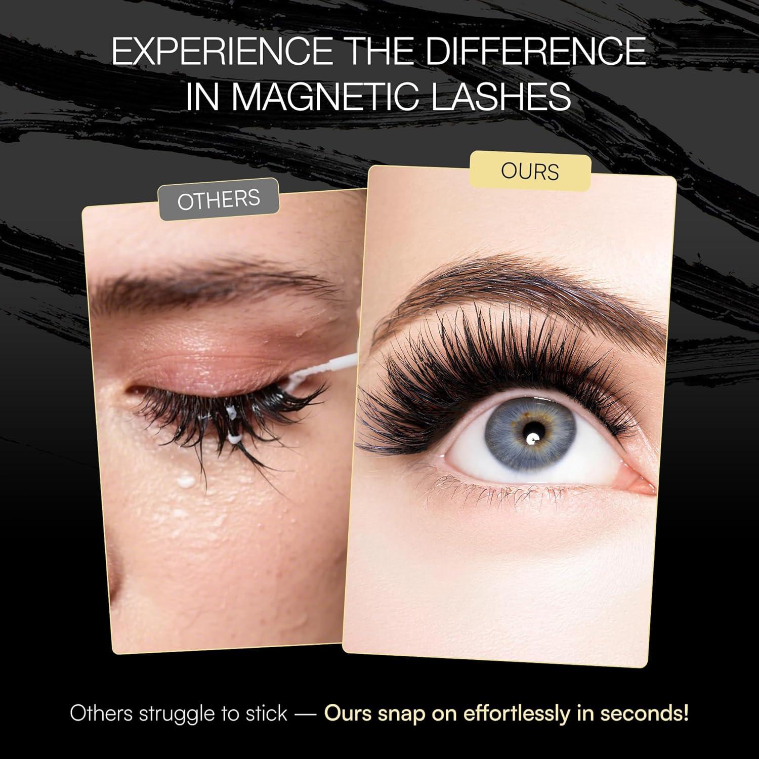 Pestañas Magnéticas Suaves VIERVO 2025 - 5 Pares Reutilizables