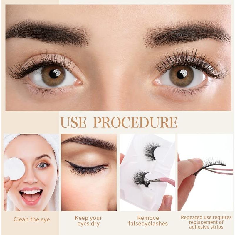 Pestañas Autoadhesivas Reutilizables Nuogo - 24 Pares Naturales