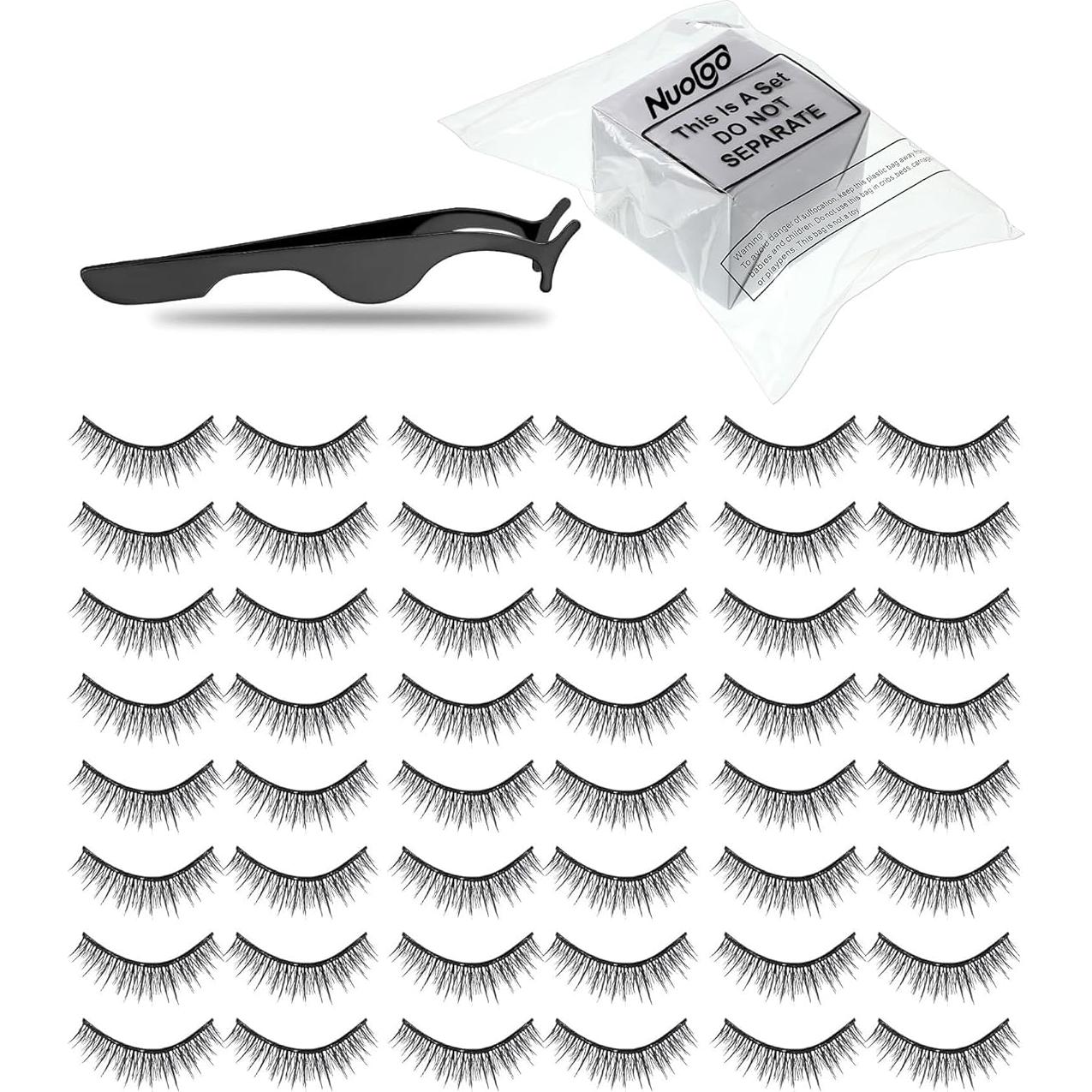 Pestañas Autoadhesivas Reutilizables Nuogo - 24 Pares Naturales