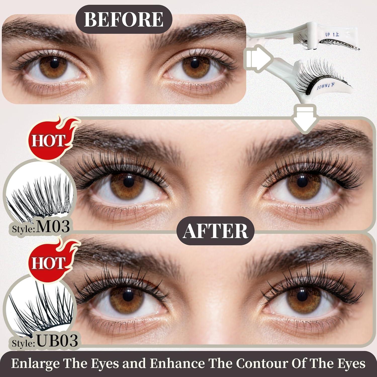 Pestañas Magnéticas Reutilizables TECHNORAMA GII 2 Pares Ajustables