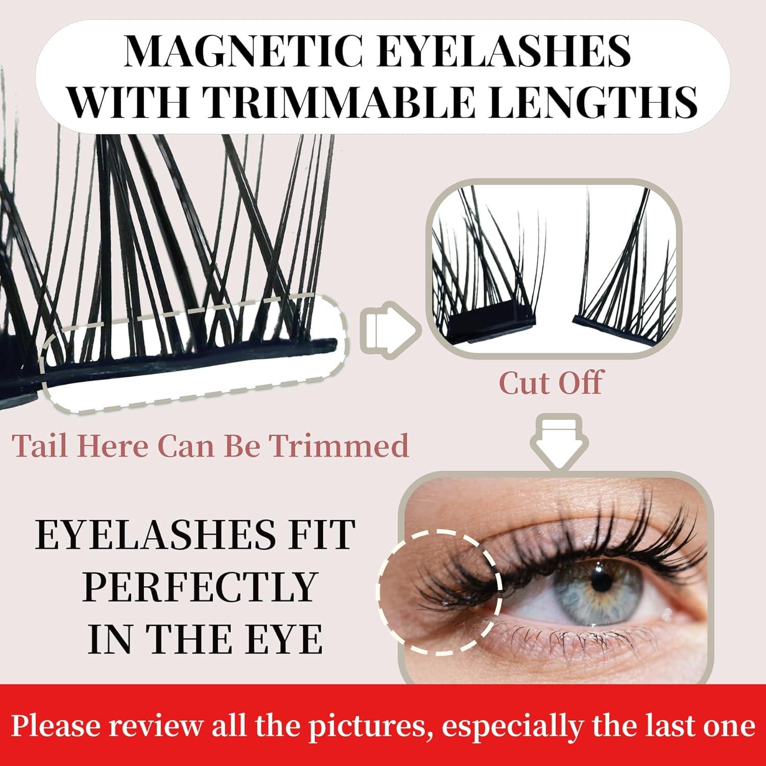 Pestañas Magnéticas Reutilizables TECHNORAMA GII 2 Pares Ajustables