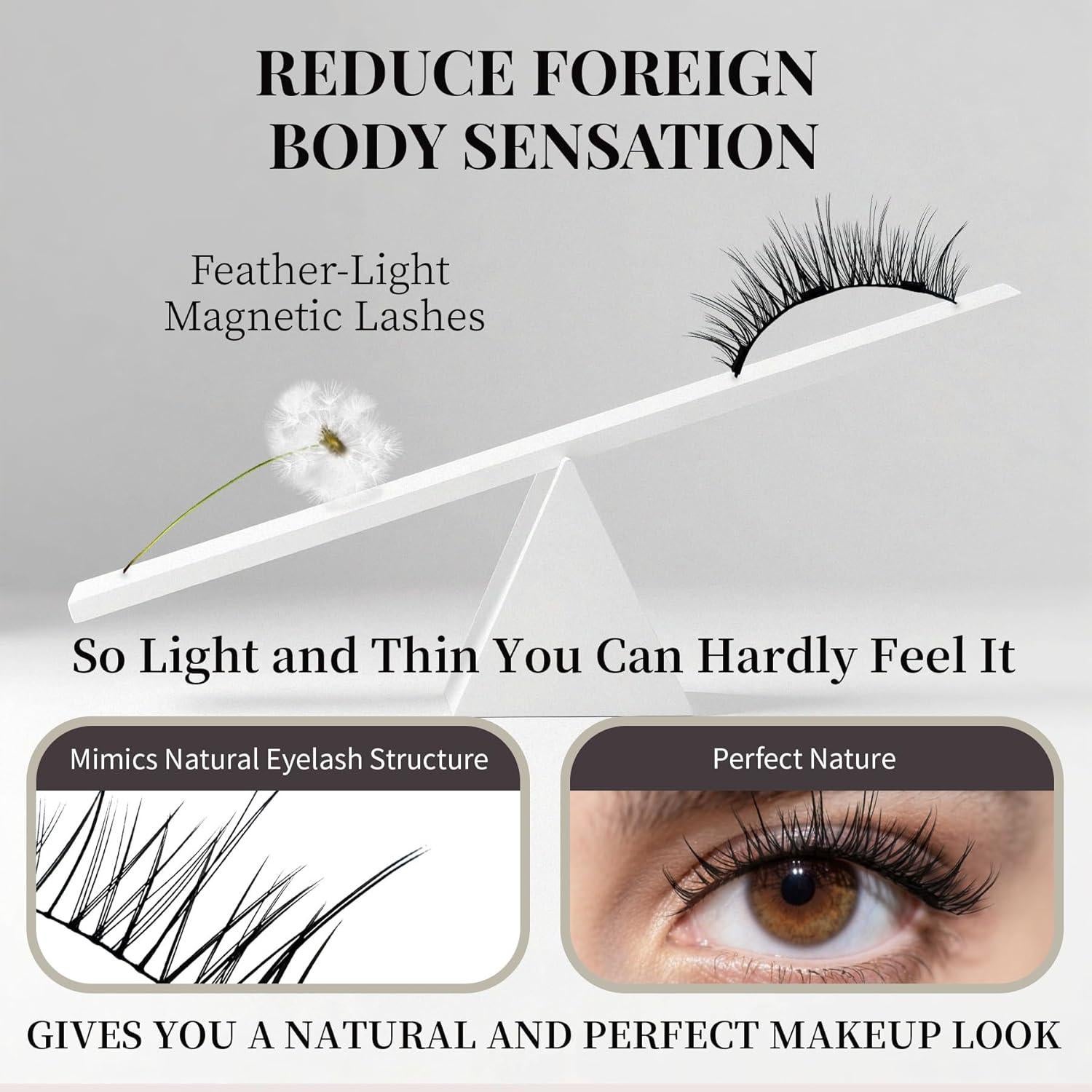 Pestañas Magnéticas Reutilizables TECHNORAMA GII 2 Pares Ajustables