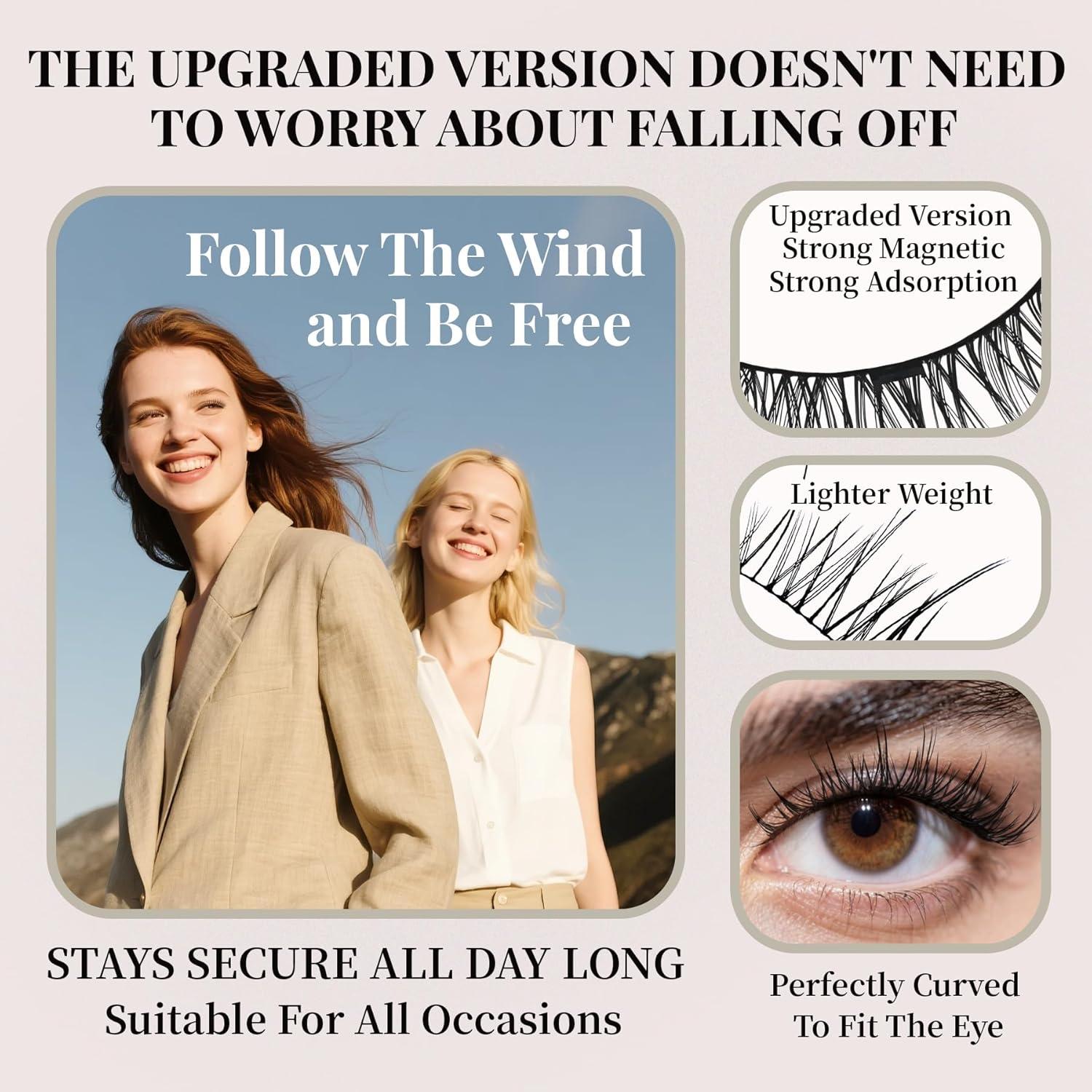 Pestañas Magnéticas Reutilizables TECHNORAMA GII 2 Pares Ajustables