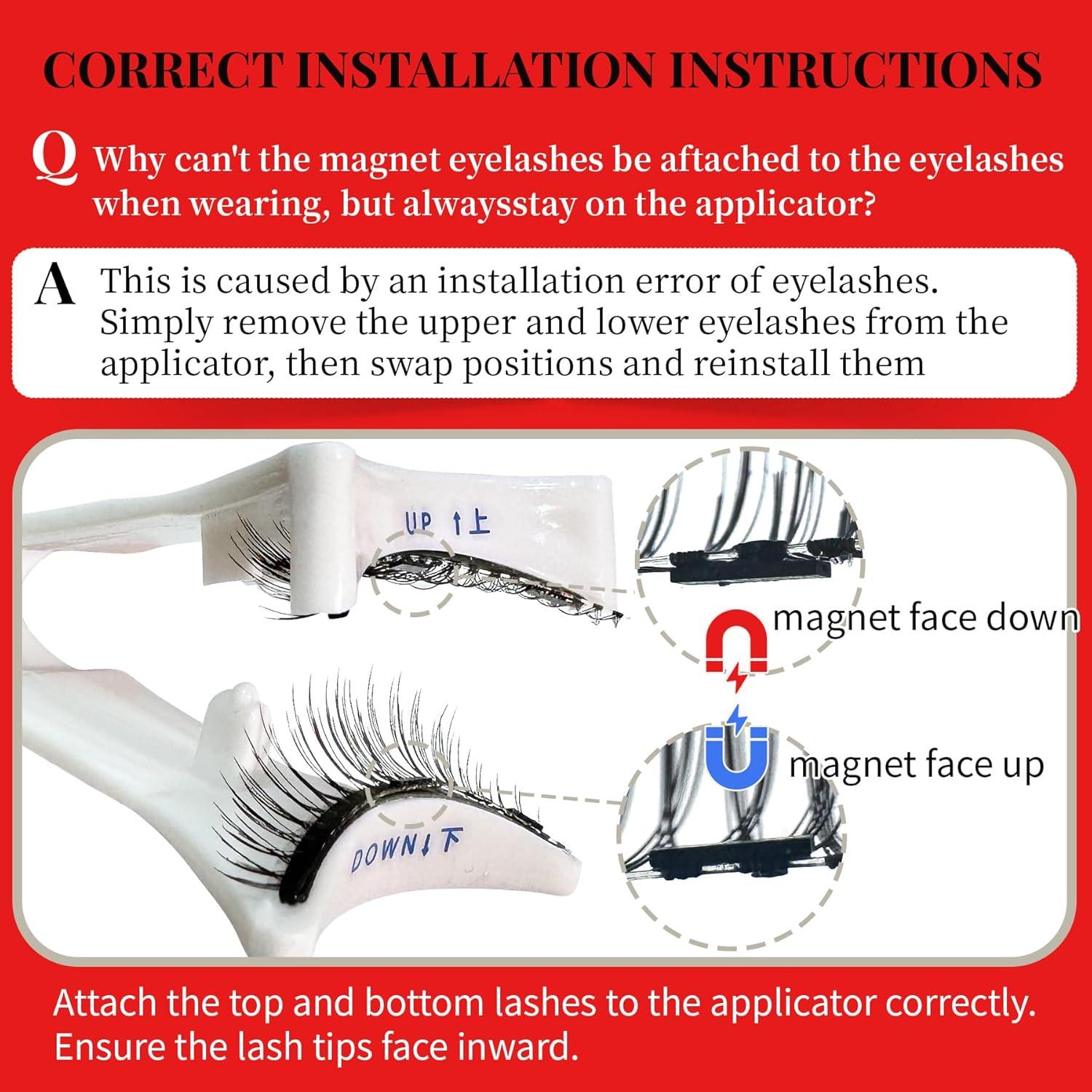 Pestañas Magnéticas Reutilizables TECHNORAMA GII 2 Pares Ajustables