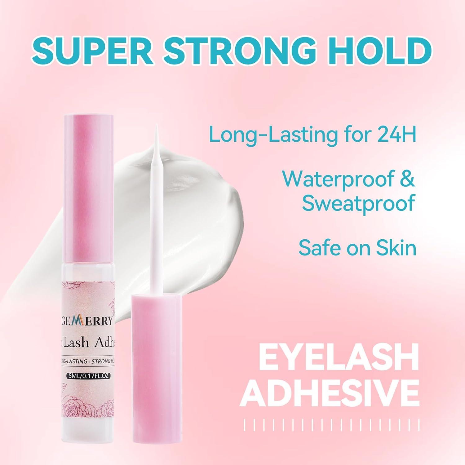 Kit de Pestañas Postizas GEMERRY A05 - 10 Pares + Pegamento 5ml