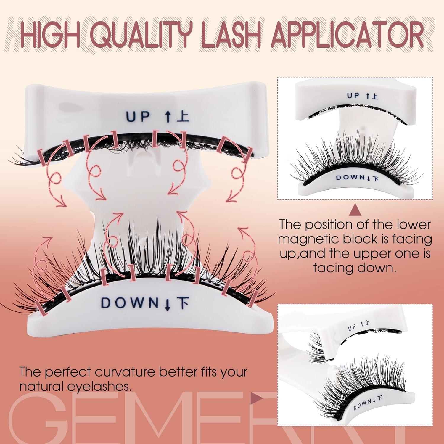 Kit de Pestañas Magnéticas GEMERRY 2 Pares con Aplicador